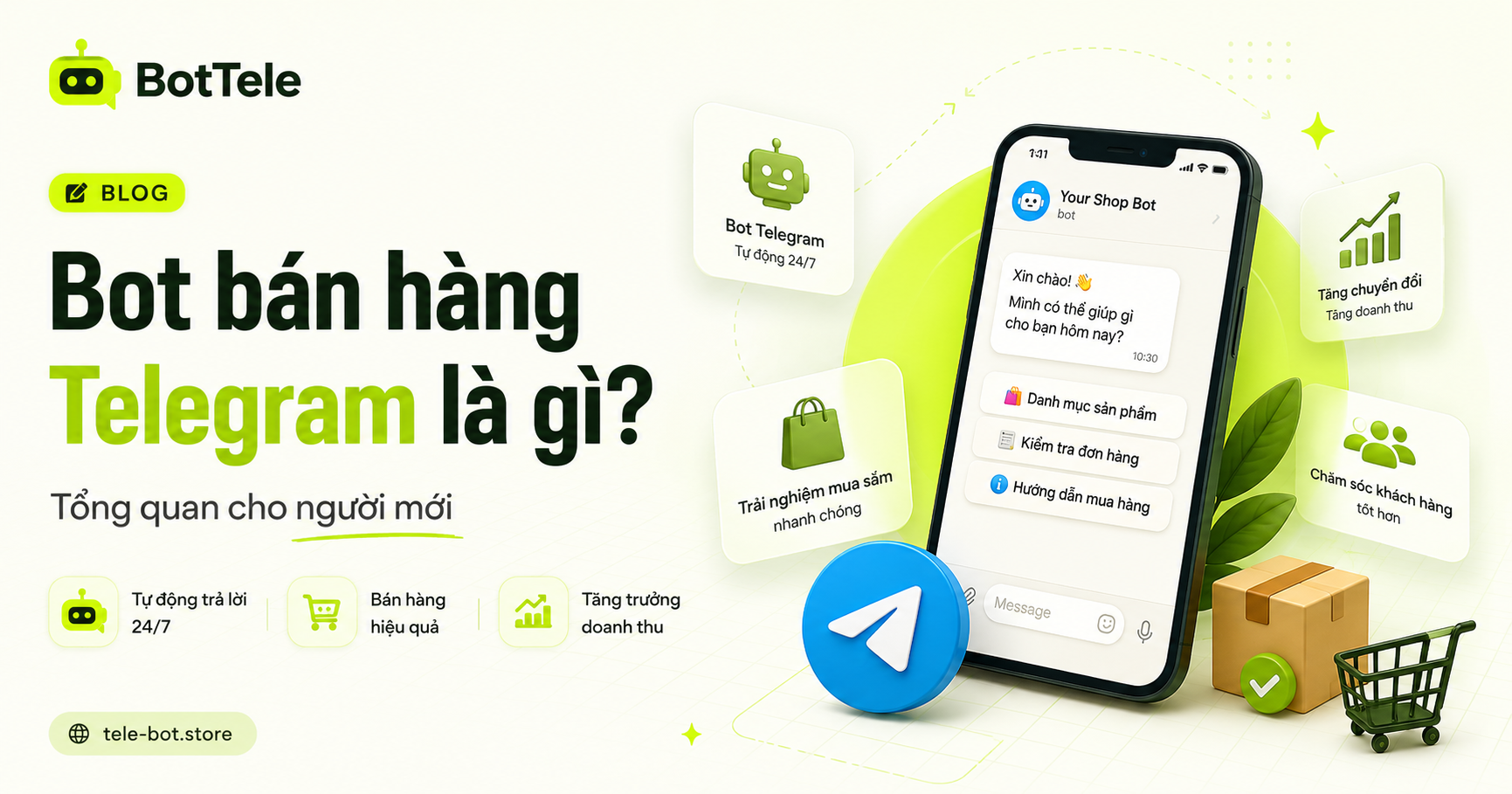 Bot bán hàng Telegram là gì? Tổng quan cho người mới